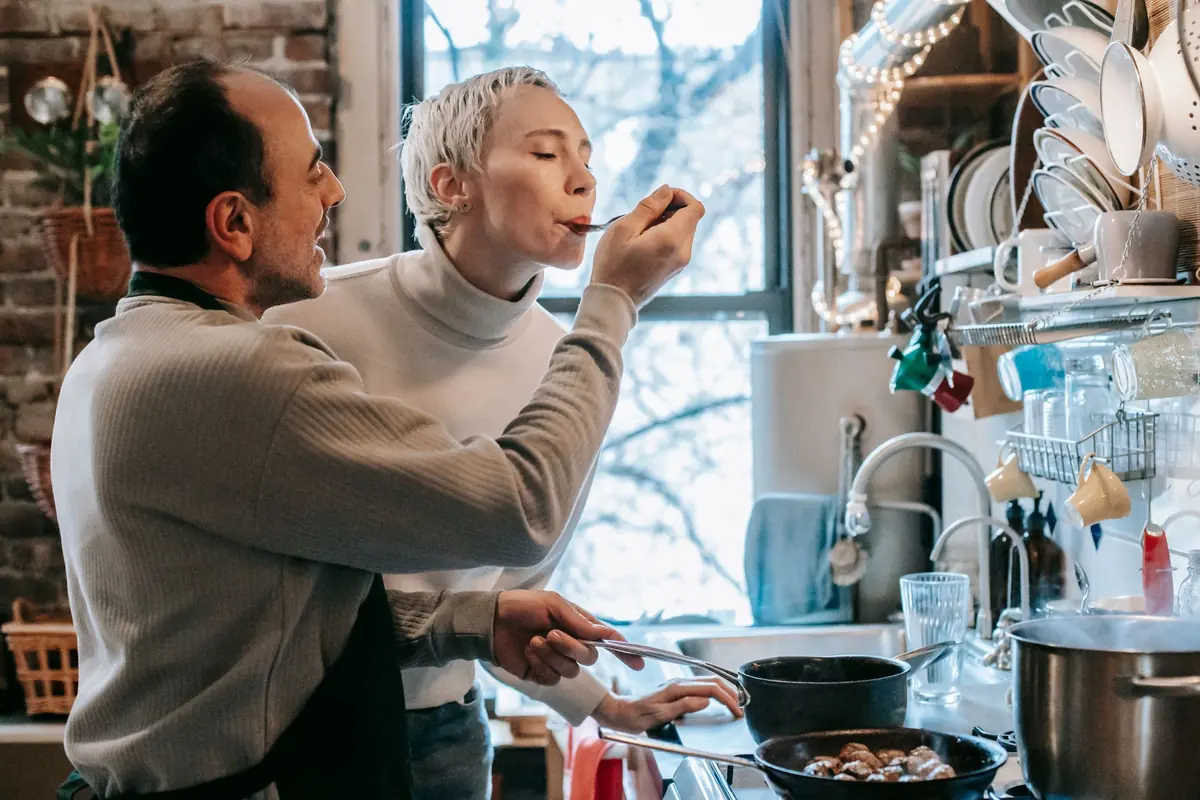 Kneeling in the Kitchen
